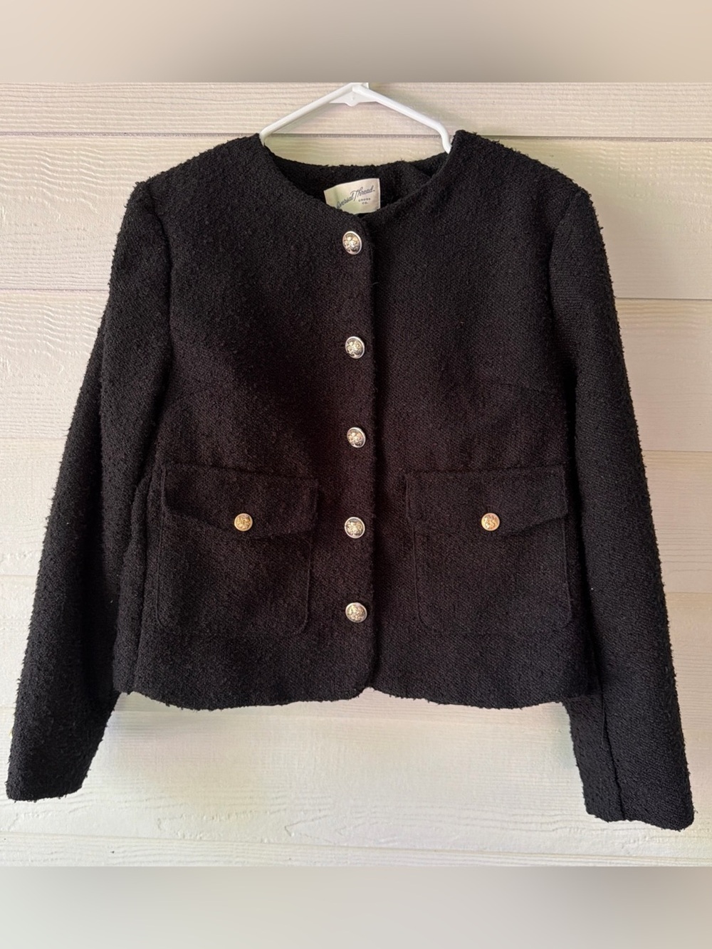 Universal Thread Woman’s Textured  Gold Button Jacket Size M-NWT